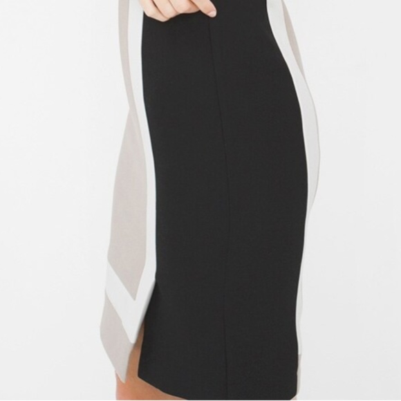 WHBM COLORBLOCK SHEATH DRESS - Picture 3 of 5